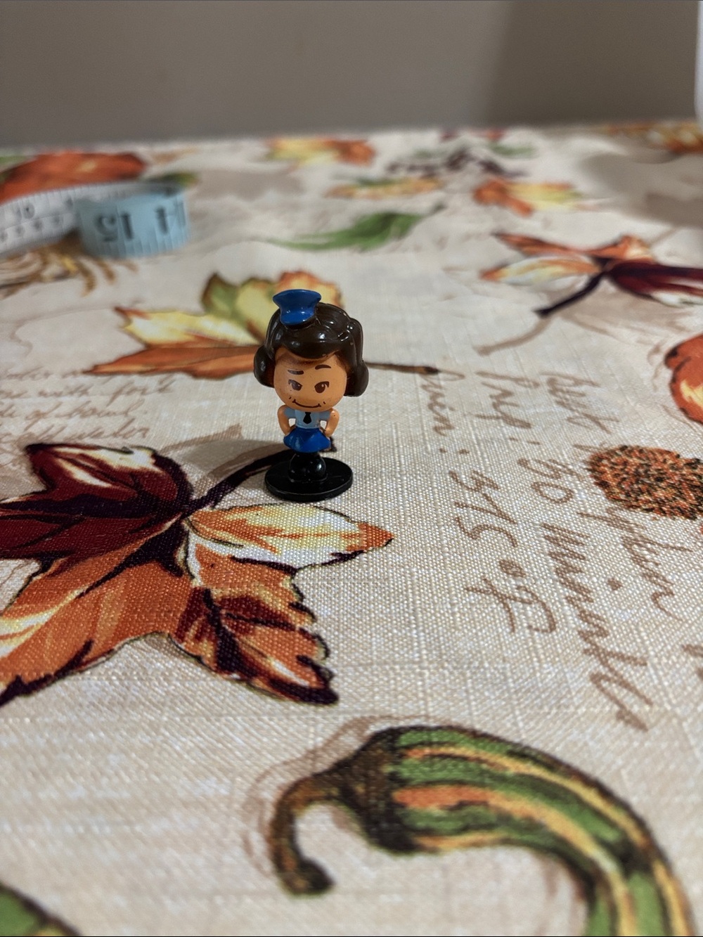 Blue Mini Figurine - Cute Nurse/Flight Attendant Character